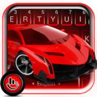 Red Racing Car Keyboard Theme on 9Apps