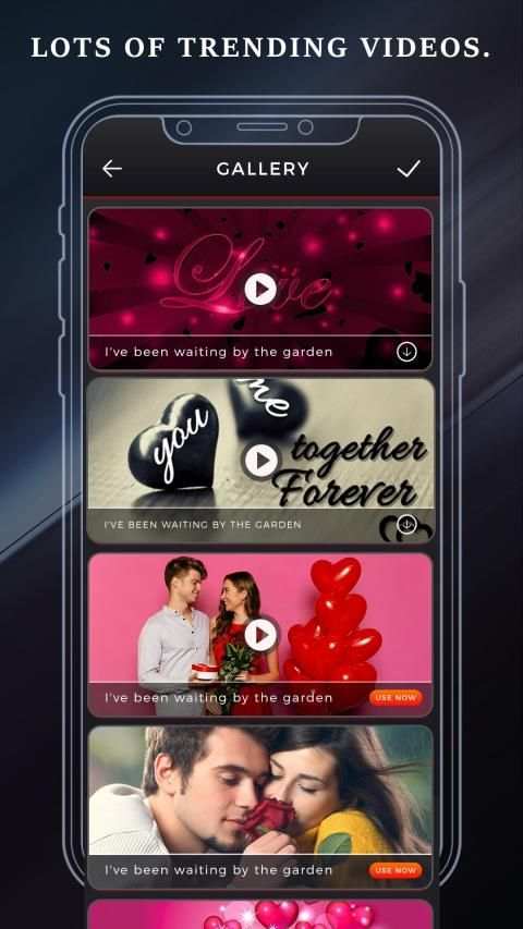 My Photo Valentine's Day lyrical video StatusMaker स्क्रीनशॉट 4