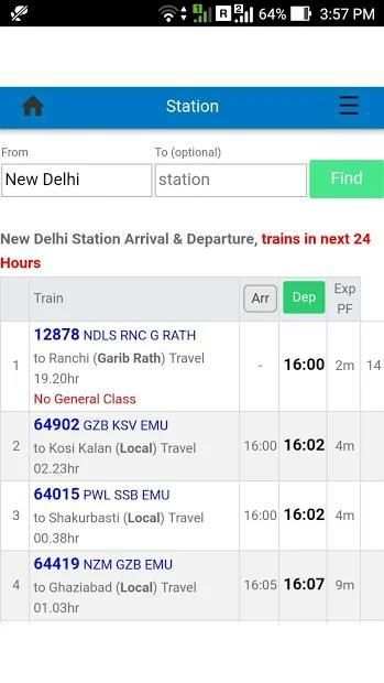 Train Enquiry screenshot 15