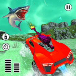 Under Water Robot Car Vs Shark Simulator Attack आइकन