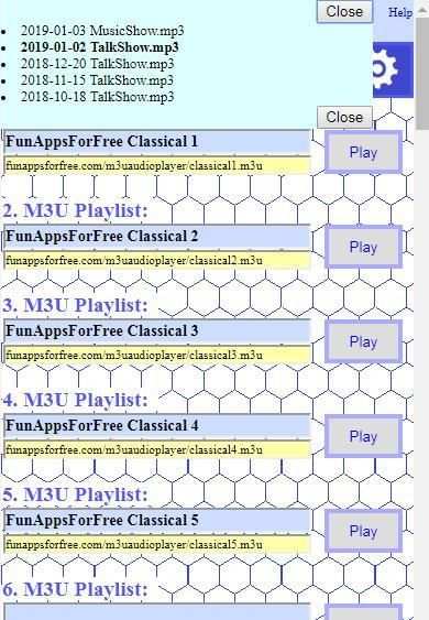 M3U Audio Player screenshot 3