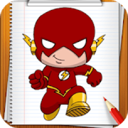 ikon Learn How to Draw Superheroes Step by Step