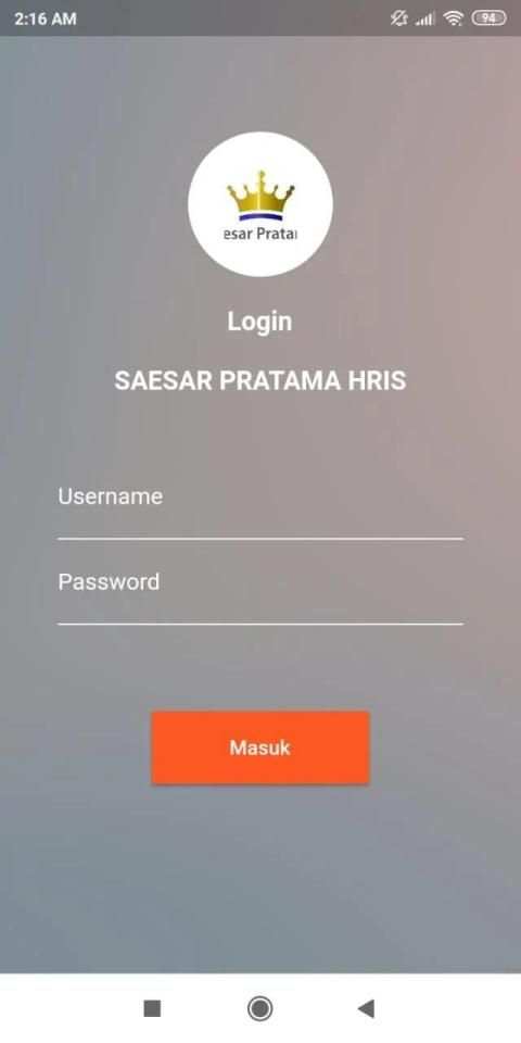 SAESAR PRATAMA HRIS स्क्रीनशॉट 1
