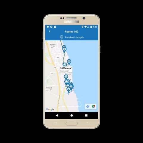 Kuwait Bus - routes, transit, stops and maps screenshot 3