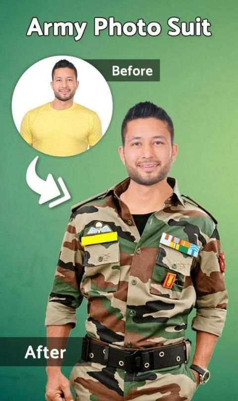 Army Photo Suit : Editor स्क्रीनशॉट 4