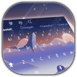 ikon BLue Whale Keyboard Theme