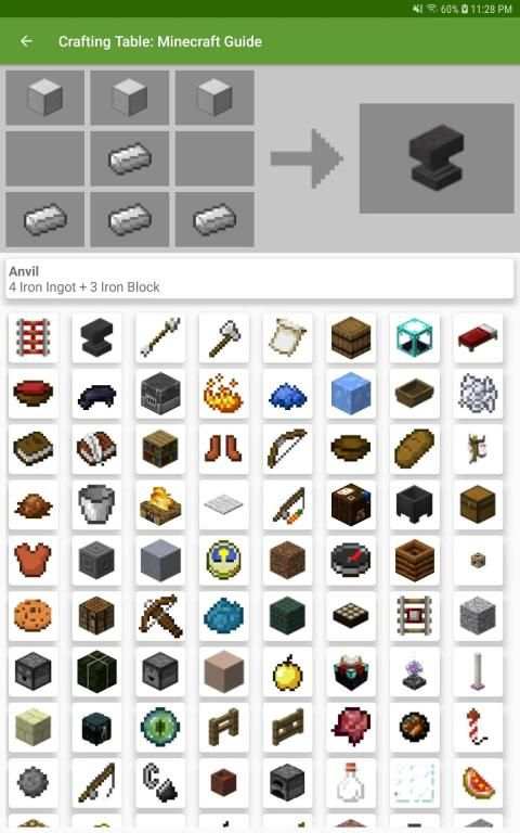 Crafting Table Minecraft Guide स्क्रीनशॉट 8