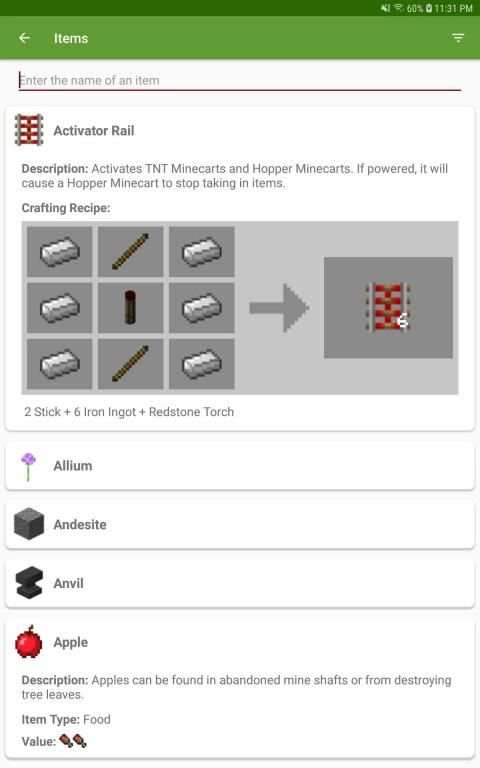Crafting Table Minecraft Guide स्क्रीनशॉट 9