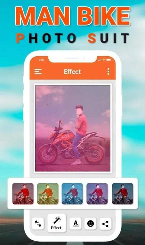 Man Bike Rider Photo Editor स्क्रीनशॉट 4