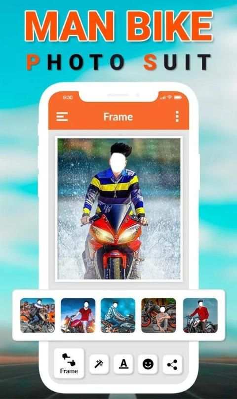Man Bike Rider Photo Editor स्क्रीनशॉट 5