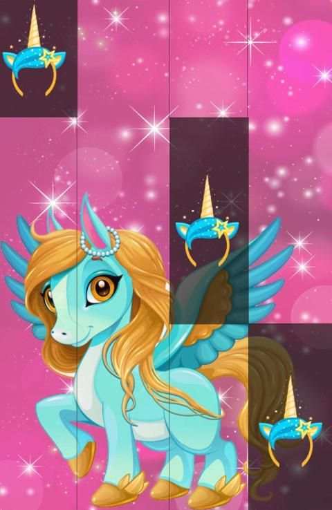 Poney Piano Unicorn Tiles Horse Game स्क्रीनशॉट 2