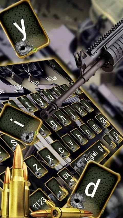 Army Gun Keyboard स्क्रीनशॉट 2