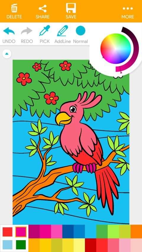 Bird Coloring Book New स्क्रीनशॉट 8