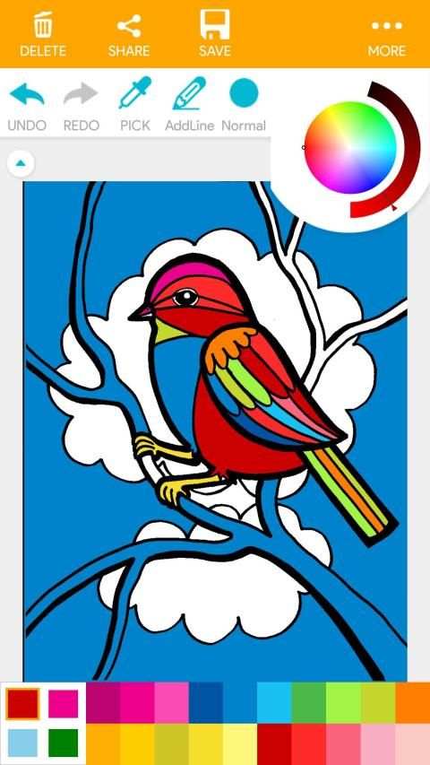 Bird Coloring Book New स्क्रीनशॉट 7