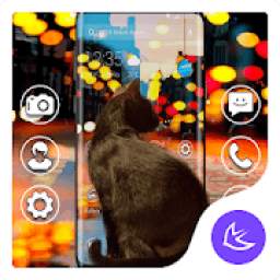 Black Cat APUS Launcher theme