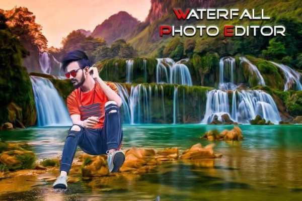 Waterfall Photo Editor : Waterfall Photo Frame स्क्रीनशॉट 1