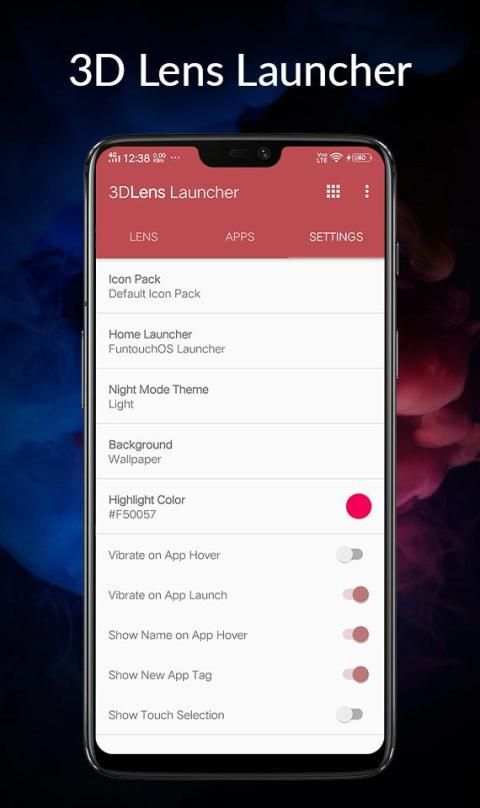 3D Lens Launcher screenshot 1