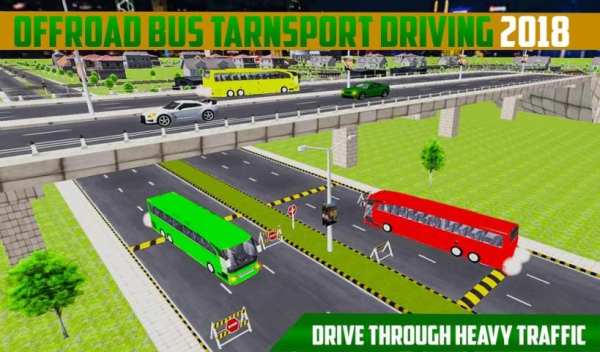 OffRoad Bus Transport Driving 2018 screenshot 3