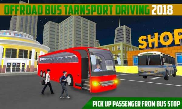 OffRoad Bus Transport Driving 2018 screenshot 15