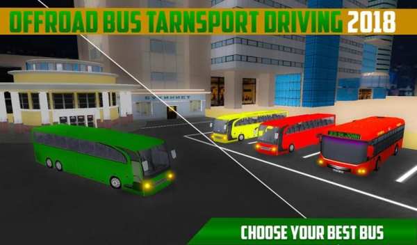 OffRoad Bus Transport Driving 2018 screenshot 1