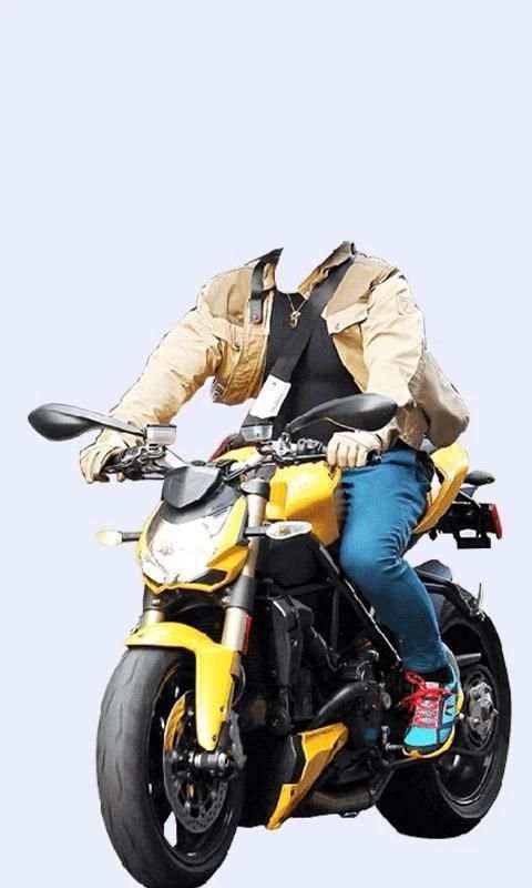 Man Bike Rider Photo Editor स्क्रीनशॉट 3