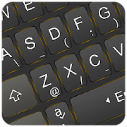 Simple Neon Gold Keyboard Theme icon