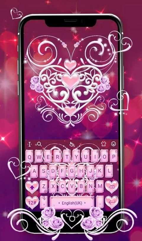 Love Heart Wings Keyboard Theme screenshot 3
