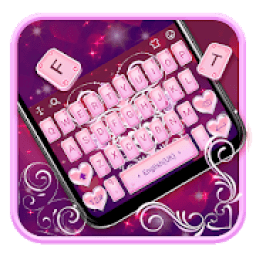 ikon Love Heart Wings Keyboard Theme