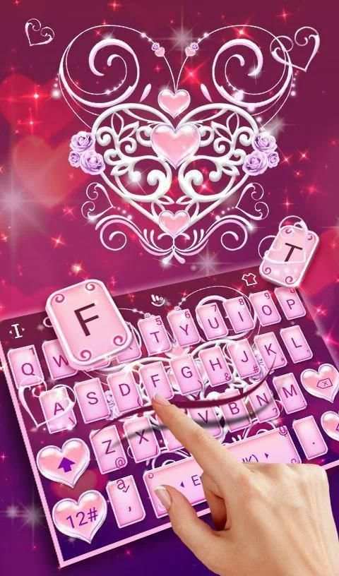 Love Heart Wings Keyboard Theme screenshot 5