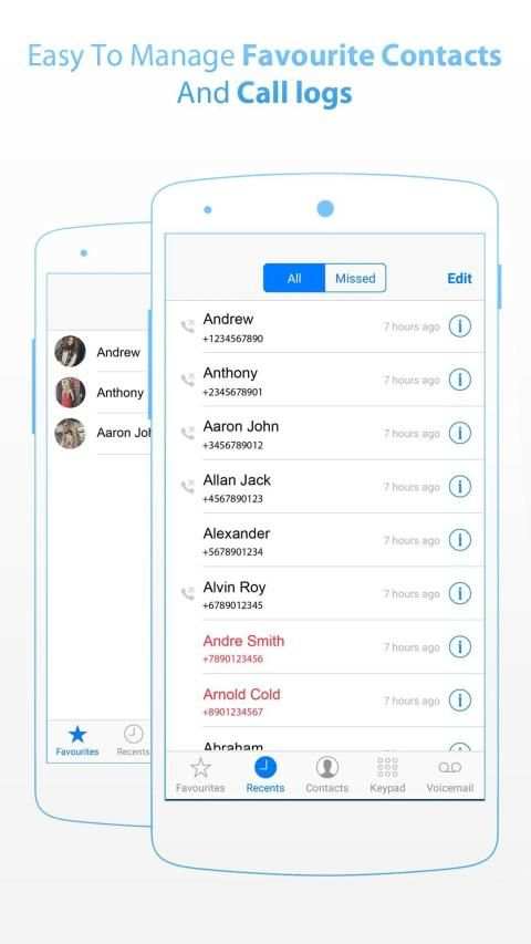 i Call Screen OS7 Phone Dialer स्क्रीनशॉट 7