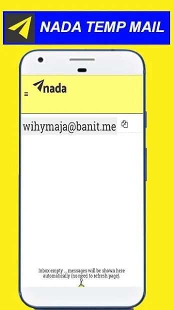 Nada - Temp Mail स्क्रीनशॉट 2