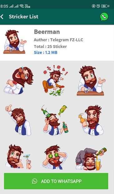 10 Sticker Pack for Whatsapp : WAStickerApps स्क्रीनशॉट 5