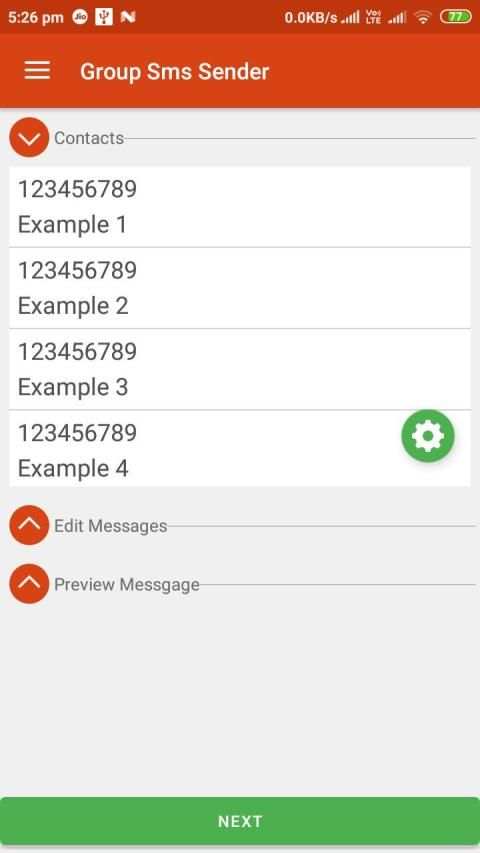 Group Sms Sender скриншот 1