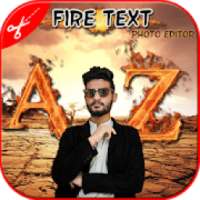 Fire Text Photo Frame : Cut Paste Editor