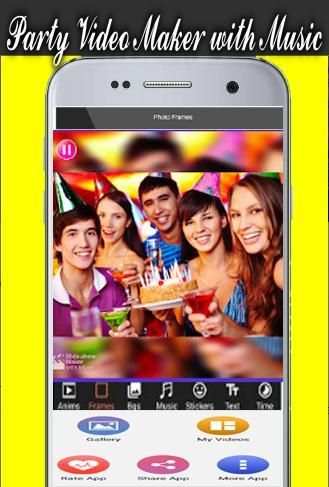Party & Birthday Video Maker with Music screenshot 1