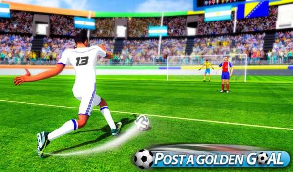 Flick Soccer League : Football Strike Shoot Kick screenshot 4