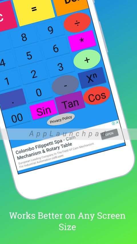 Colourful Calculator स्क्रीनशॉट 6