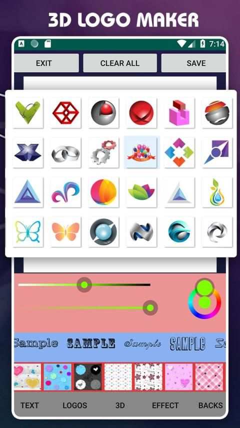 3D Logo Maker स्क्रीनशॉट 5