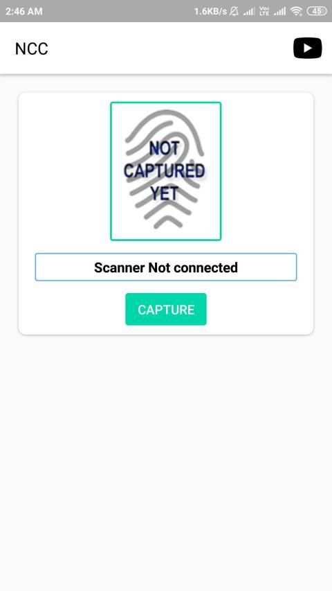 NCC Biometric Camp Attendance System screenshot 1