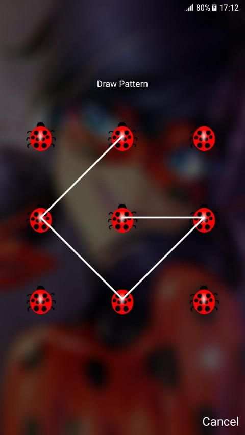 Ladybug Pattern Lock Screen * screenshot 12