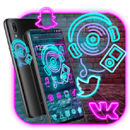 ikon Neon Music Launcher Theme*