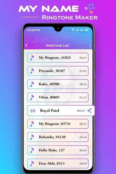 My Name Ringtone Maker : Name Song Editor screenshot 2