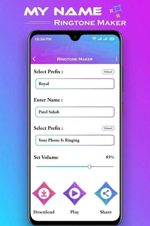 My Name Ringtone Maker : Name Song Editor screenshot 5