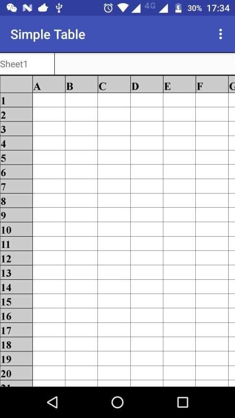 Simple Table screenshot 2