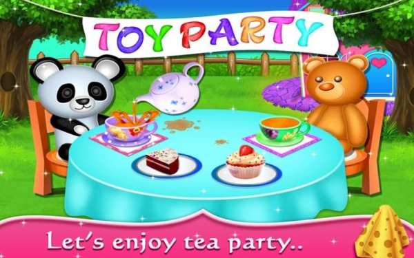 My Baby Doll House - Tea Party & Cleaning Game screenshot 1