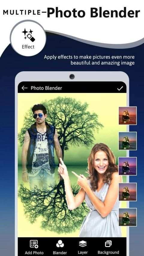 Photo Blender - Blend Photo with Photo स्क्रीनशॉट 3