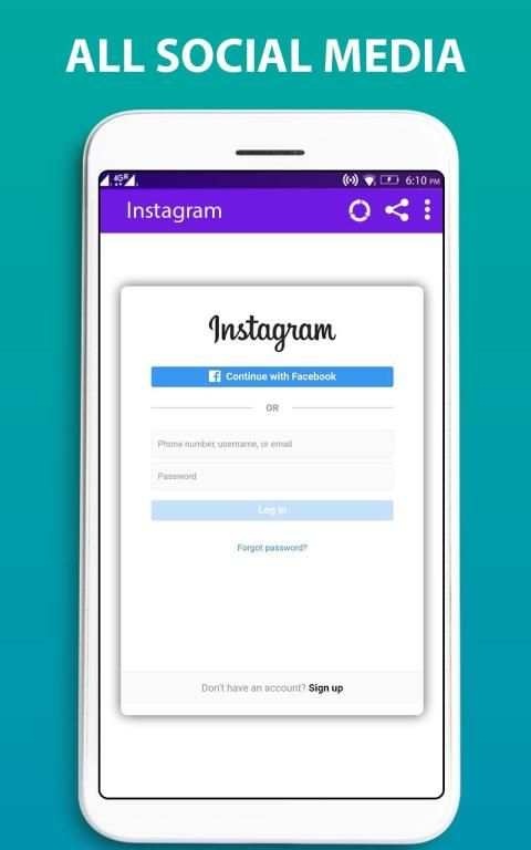 Social Media Networks & Social Networking App स्क्रीनशॉट 3