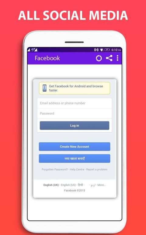 Social Media Networks & Social Networking App स्क्रीनशॉट 4