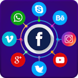 Social Media Networks &amp; Social Networking App आइकन