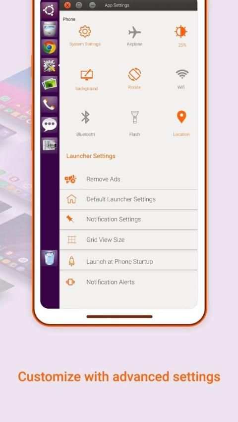 Ubuntu Style Launcher स्क्रीनशॉट 5